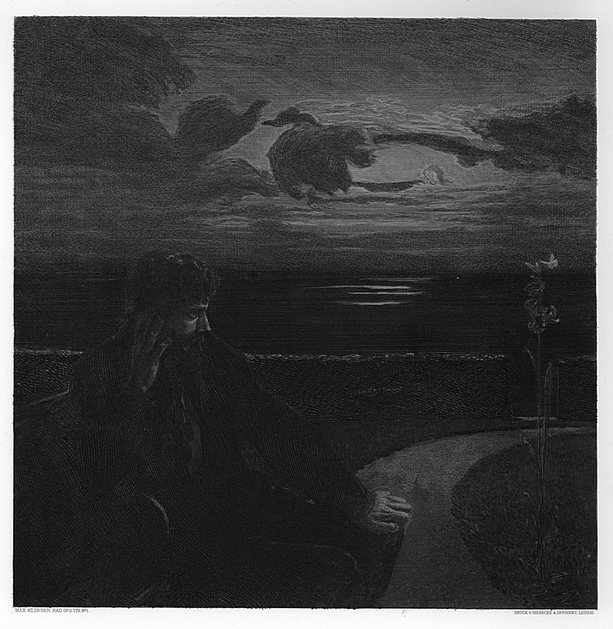 Er beobachtet mich von weitem